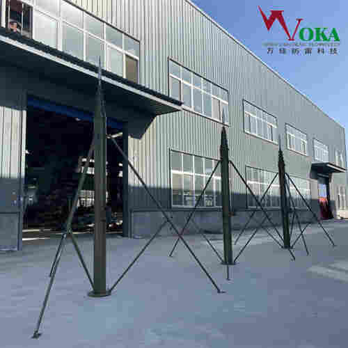 承重100kg重载电动升降杆 可调节车载避雷针 自动伸缩接闪杆