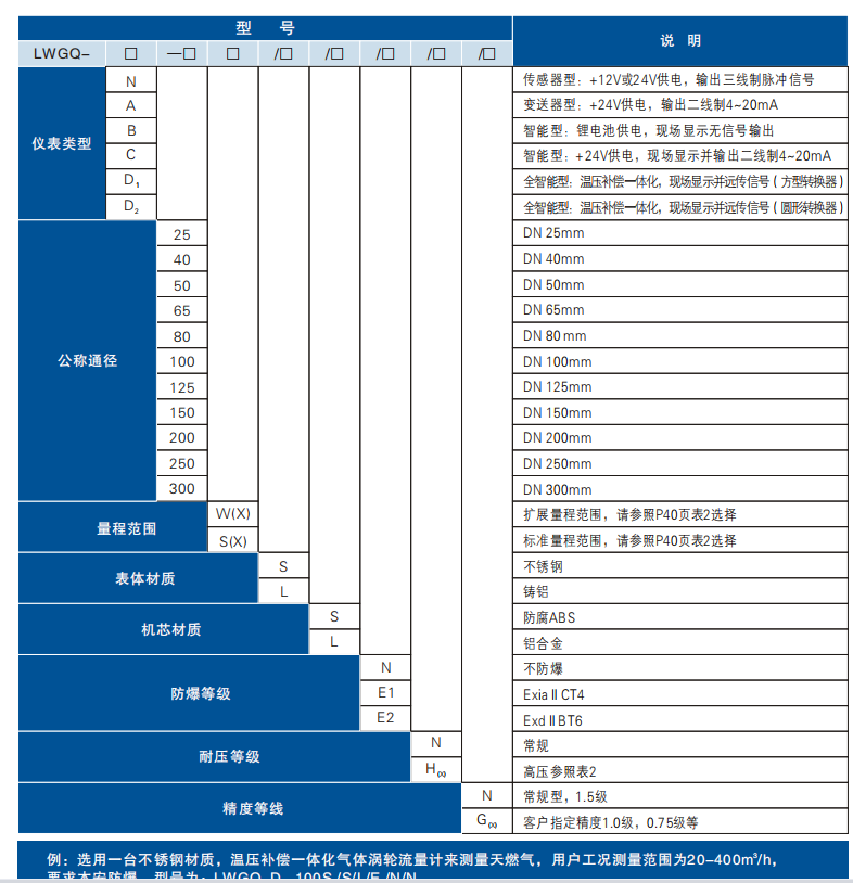 氣體渦輪流量計