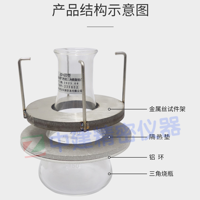 表面耐水蒸氣性能三角燒瓶組合