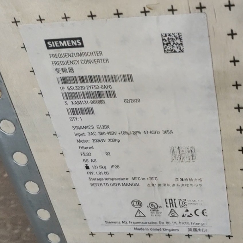 西門子6SL3220-2YE52-0AF0變頻器全新現(xiàn)貨