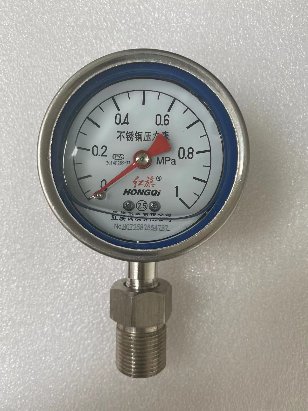 散热器不锈钢压力表Y-60BF/SR