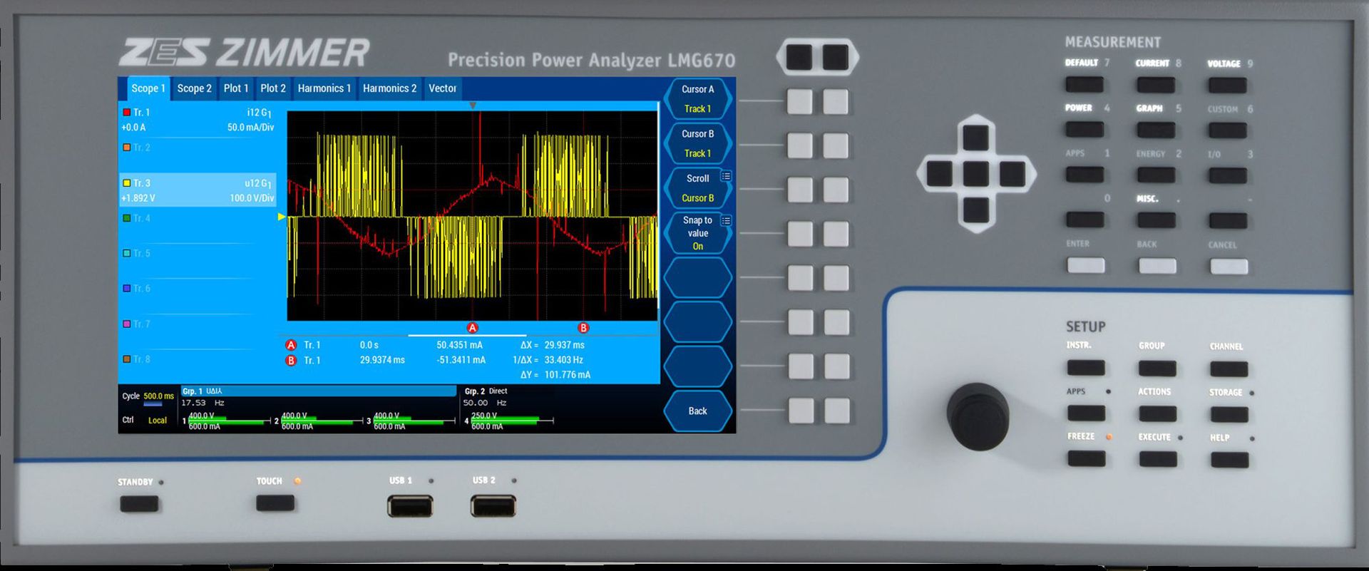 德国七通道便携式数字电机功率测试仪LMG670 screenshots