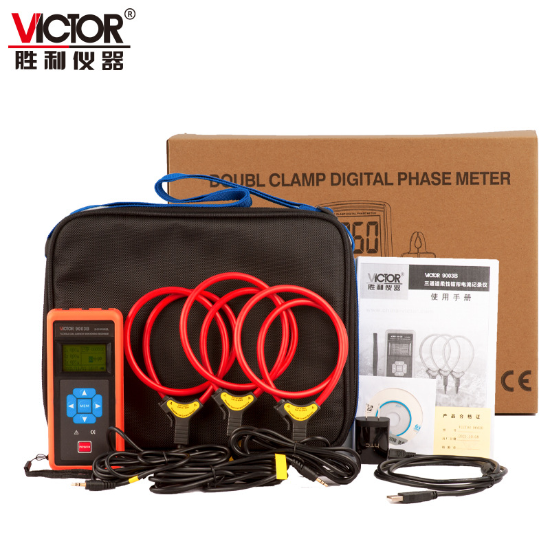 VICTOR 9003B三通道柔性线圈电流监控记录仪