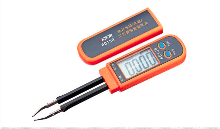 胜利VC6013B SMD贴片电容测试夹 迷你LCR测试仪 数字电容表