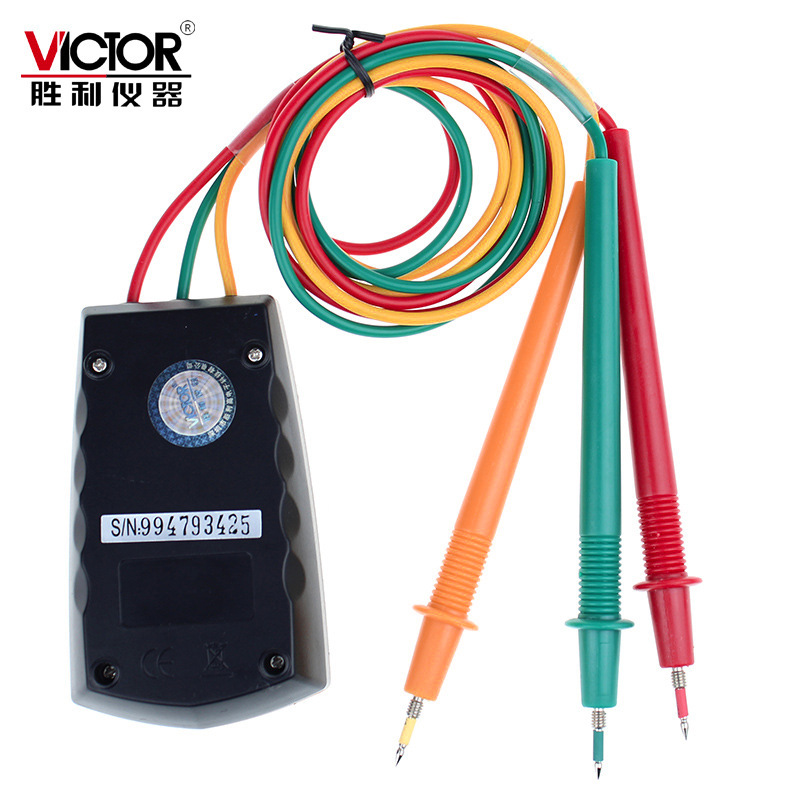 胜利VC850A 三相交流电相序表 相序仪 相序表 数字相序表