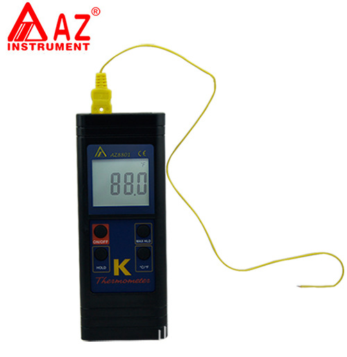 台湾衡欣 AZ8801手持式K型温度计 热电偶温度计