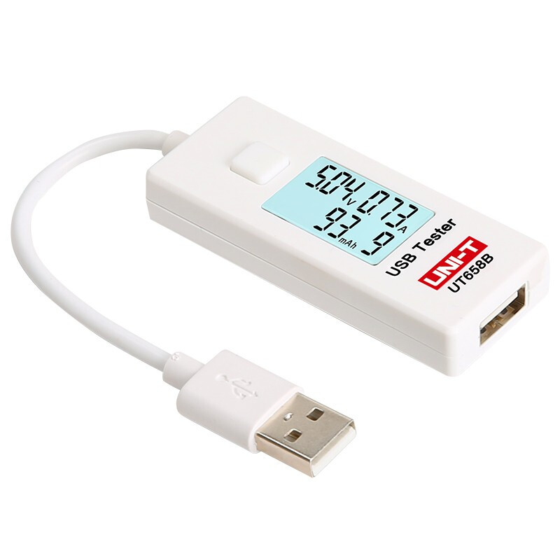 优利德UNI-T UT658B USB测试仪充电宝手机平板电脑USB端口检测