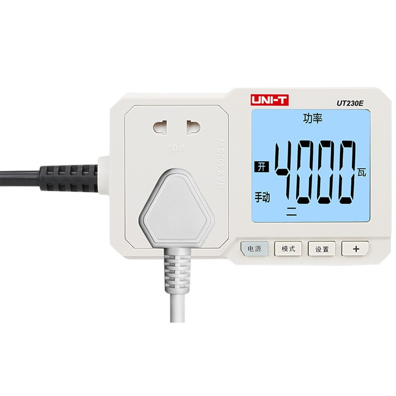 优利德 UNI-T UT230E 电量功率计量插座16A数显电表电压电流表