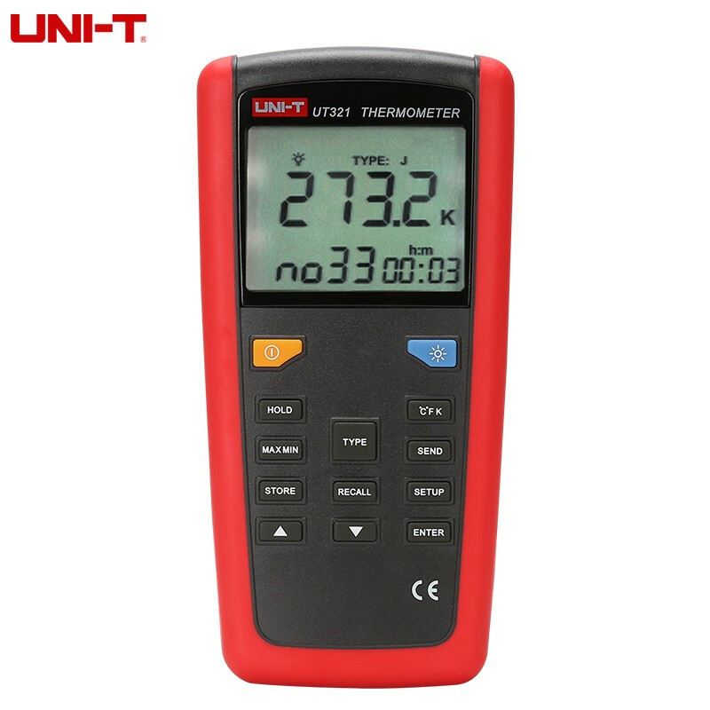 优利德UNI-T UT321 接触式测温仪热电偶温度计K型数字测温仪