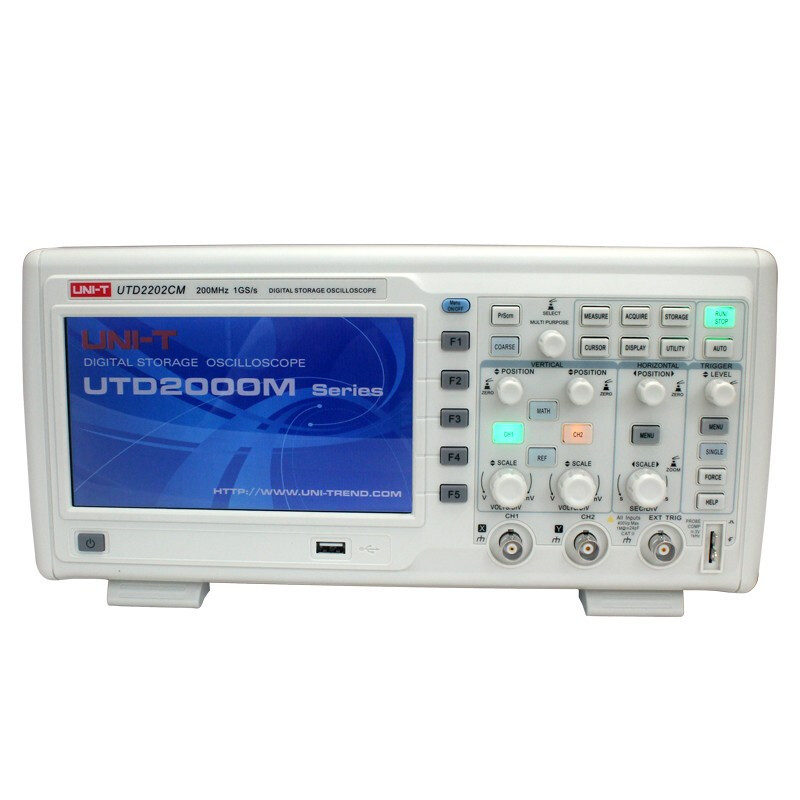 优利德UNI-T UTD2202CM 示波器双通道台式数字存储示波器1G采