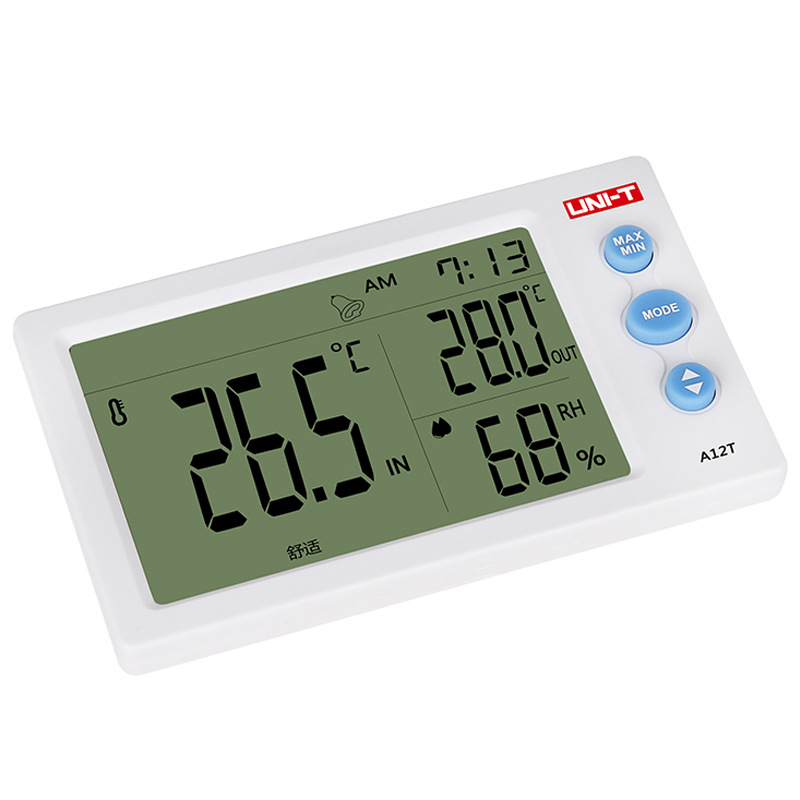 优利德/A12T/A10T/A13T温湿度计带探头 室内温湿度表