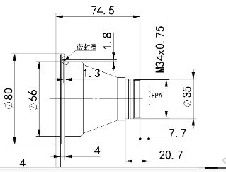 YAMAKO山田   YM-TL60   熱成像鏡頭