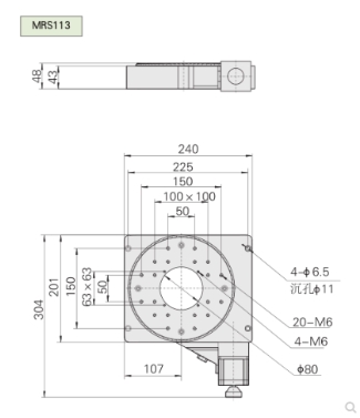 BOCIC北光世紀  MRS113    薄型精密電控旋轉臺