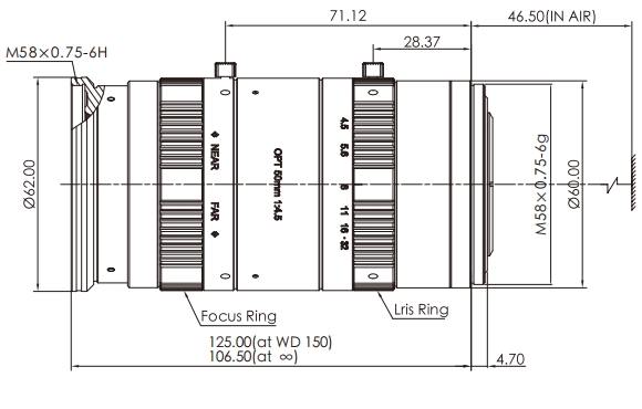 OPT奥普特     OPT-M5045-78M     定焦镜头