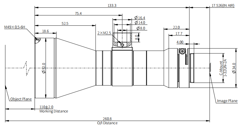 OPT奥普特    OPT-CH03-110C-F11    远心镜头