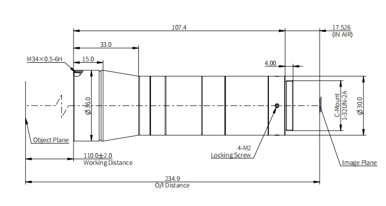 OPT奥普特    OPT-CH08-110-F11    远心镜头