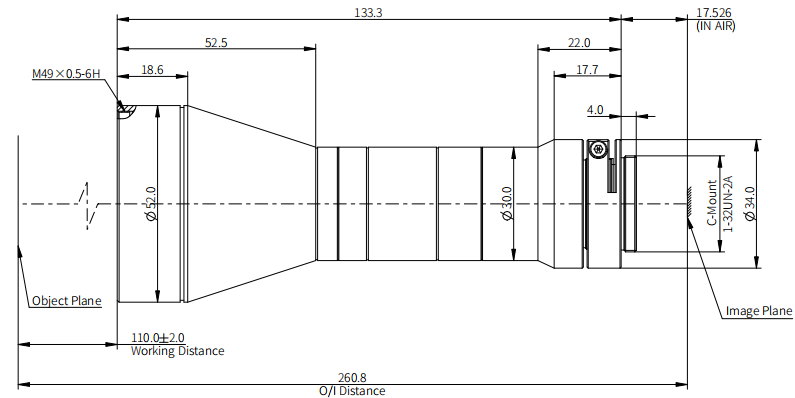 OPT奥普特    OPT-CH03-110-F11    远心镜头