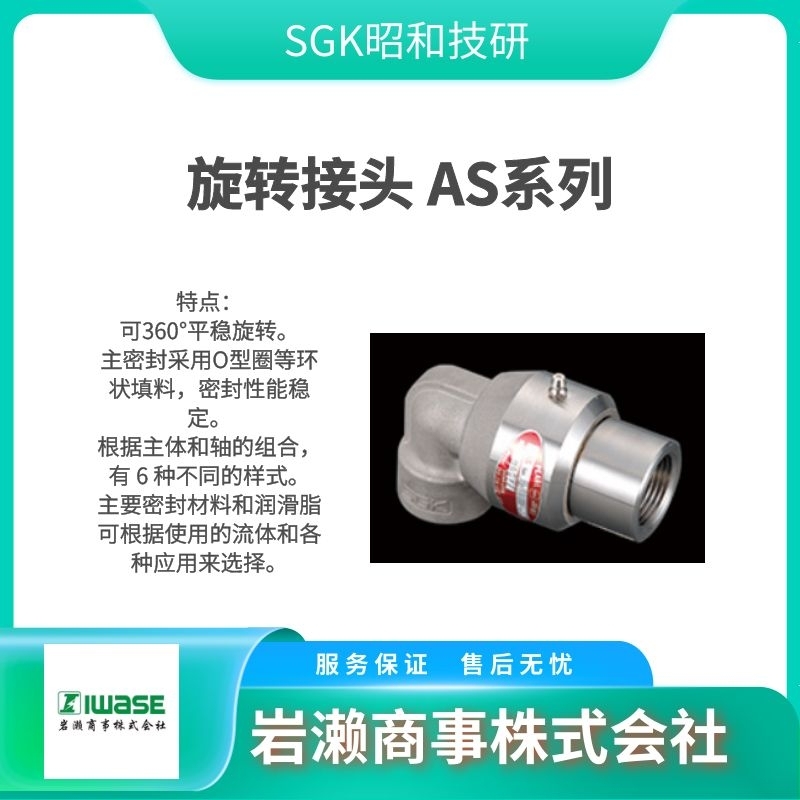 SGK昭和技研  旋轉接頭  回轉接頭  SXO-181-2-RH