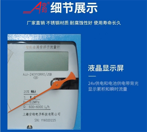 指針型金屬轉子流量計DN50