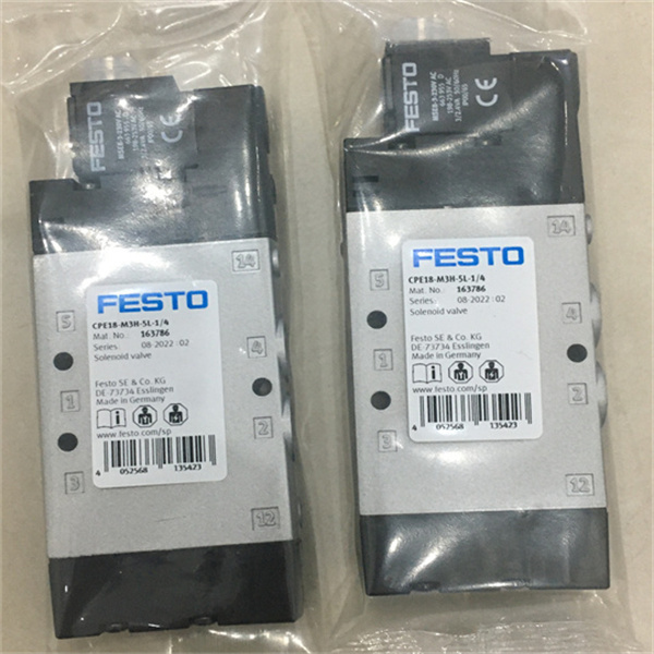 FESTO電磁閥CPE18-M3H-5/3E-1/4