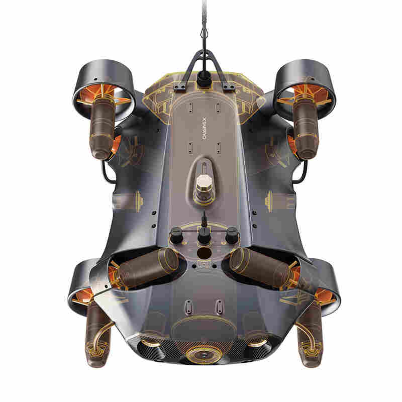 潜行创新潜蛟X100行业级水下海洋机器人潜航器360°拍摄深度达350米水下推进器