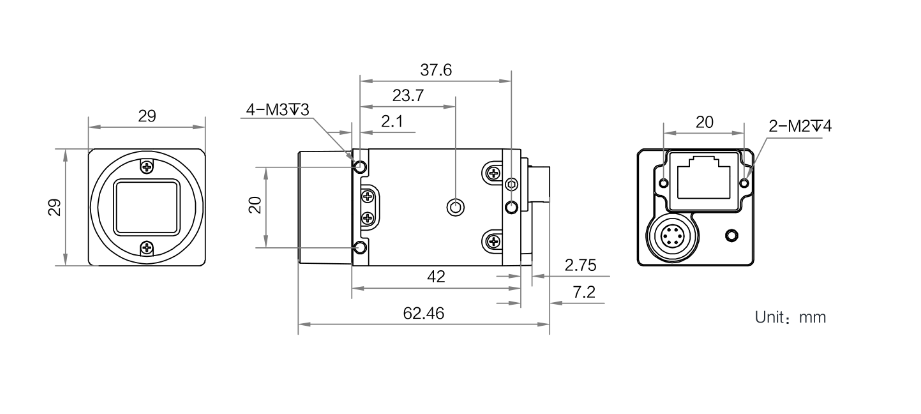 HIKROBOT?？禉C(jī)器人MV-CU060-60GC(NPOE)工業(yè)面陣相機(jī)