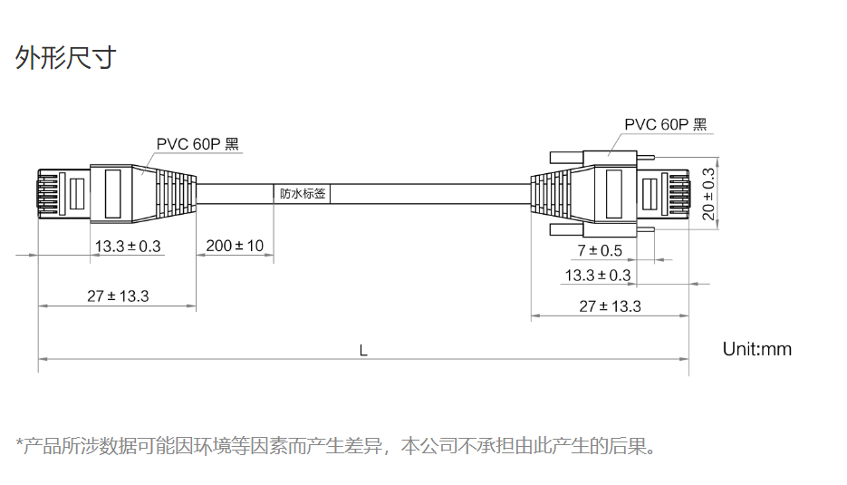 HIKROBOT?？禉C(jī)器人MV-ACG-RJ45s-RJ45-ST-7m   線纜