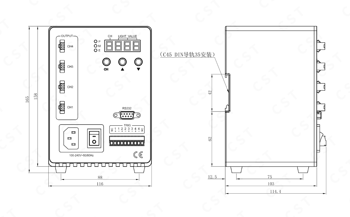 CST康視達(dá) CST-DCP2460CM-4TD  光源控制器