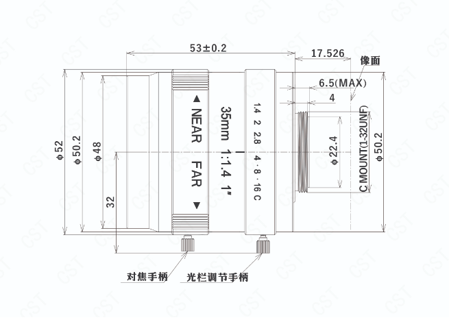 CST康視達(dá)       CST-C3514-5M      FA鏡頭