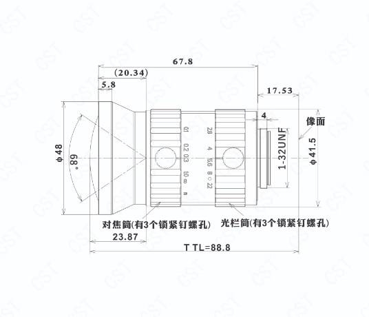 CST康視達    CST-D1228-20M   FA鏡頭