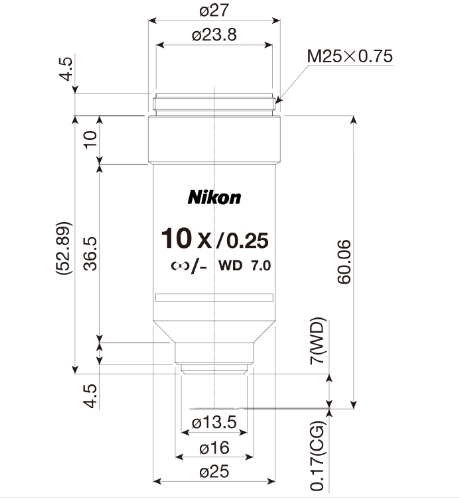 NIKON   尼康  CFI R-DS 10X   生物顯微鏡用物鏡