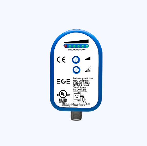 進(jìn)口EGE-ELEKTRONIK德國(guó) SNS 450-A4-GSP 帶集成放大器的旋入式流量傳感器 