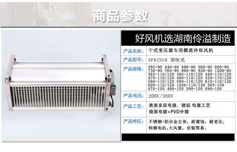 gfdd582-150干式變壓器用橫流式冷卻風(fēng)機