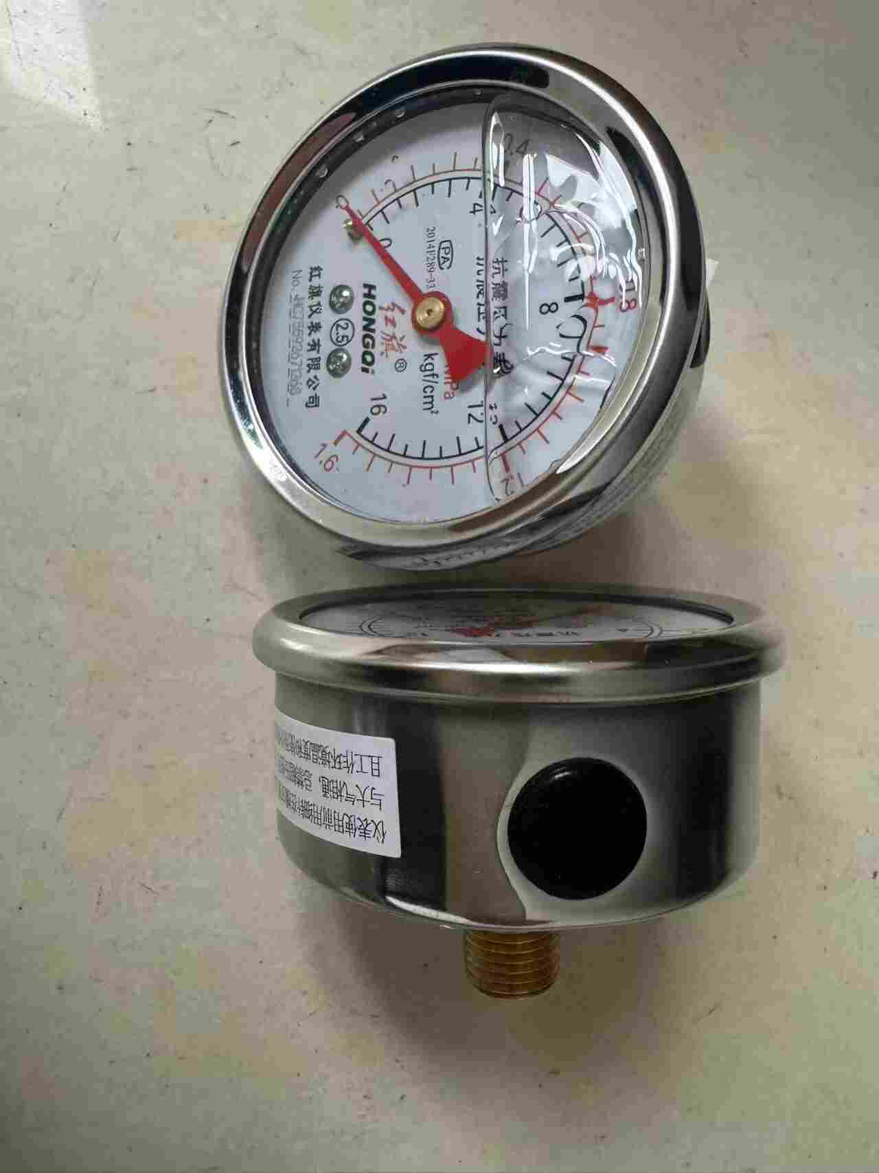 軸向無(wú)邊耐震壓力表YN-60Z