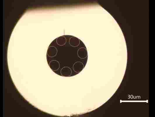 单圈式空芯反谐振光纤