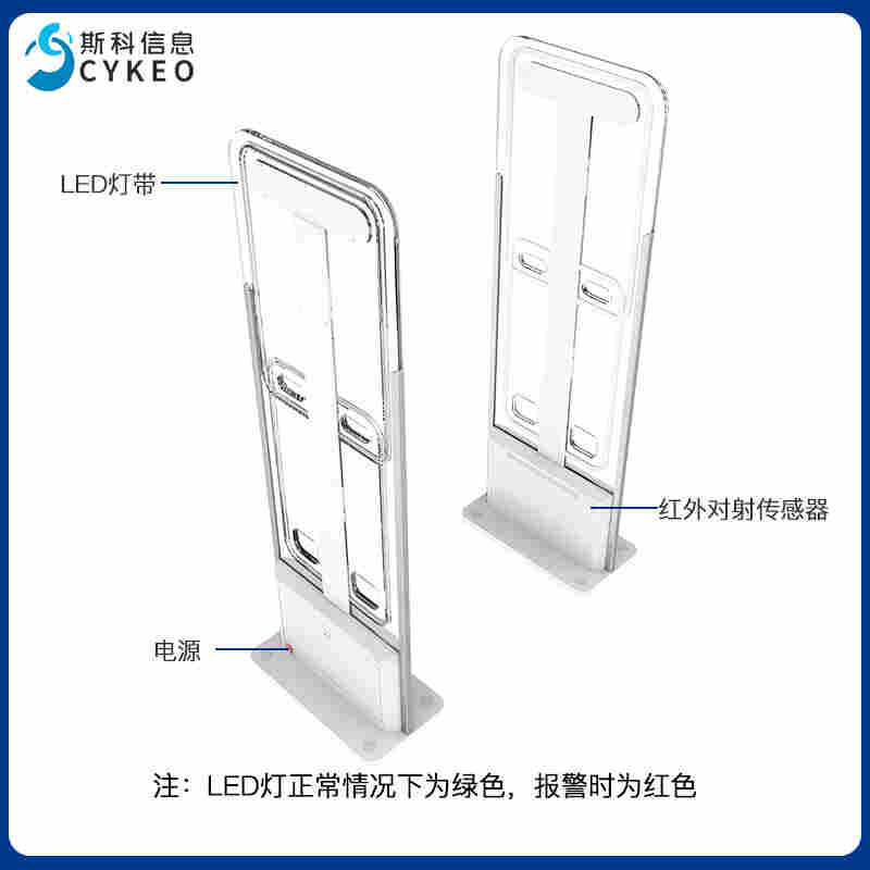 RFID智能雙頻安全門禁HF/UHF資產管理追蹤多標簽讀取感應通道門