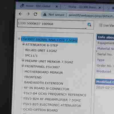羅德與施瓦茨FSV3007頻譜分析儀