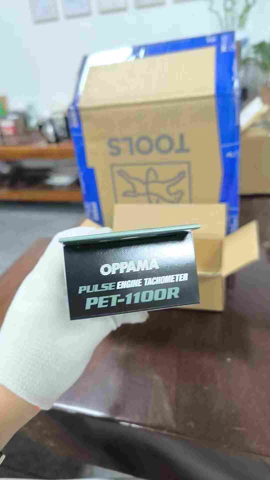 日本 OPPAMA 追浜 PET‑1100R 发动机转速表 非接触感应式汽油引擎转速计