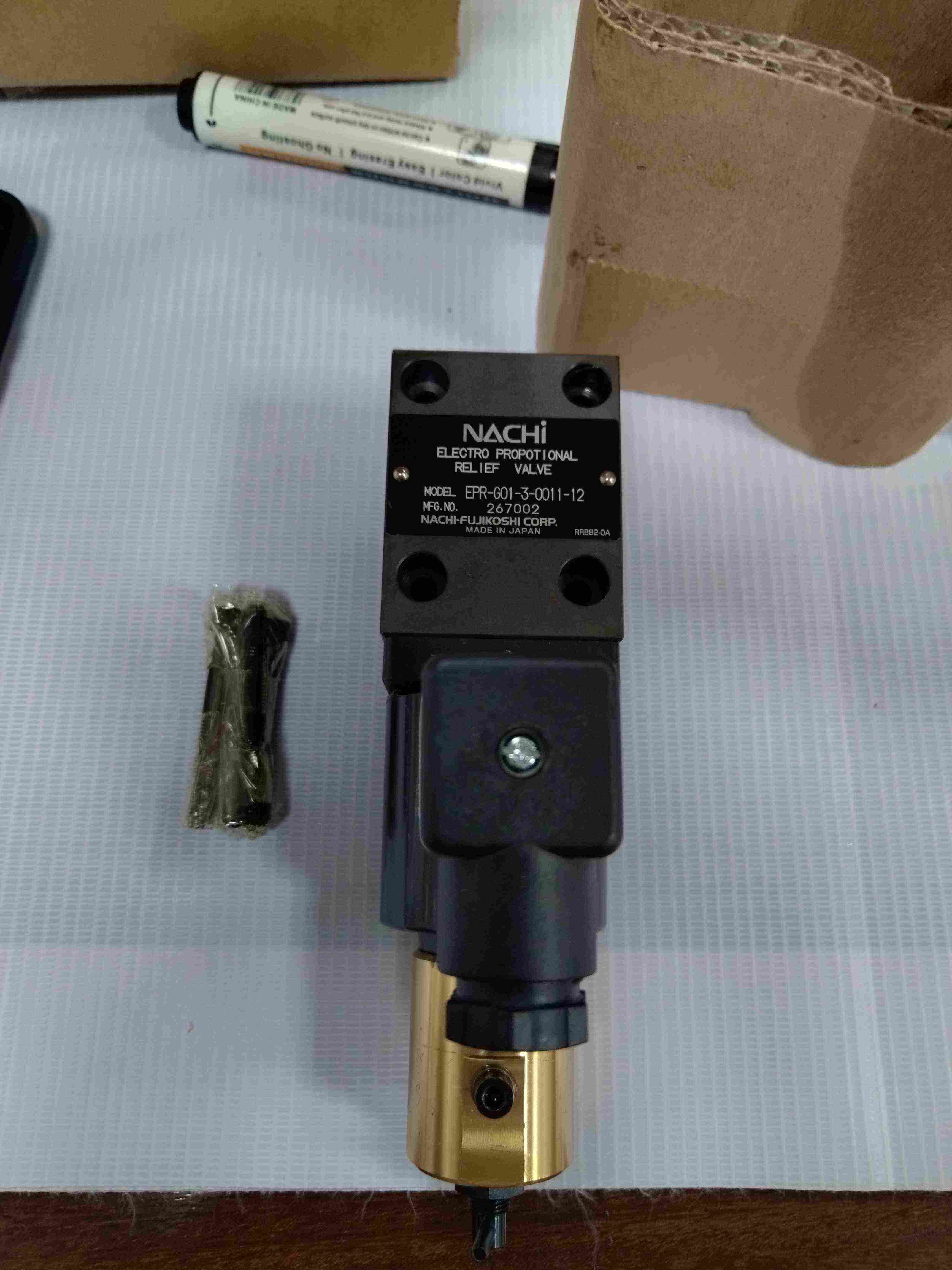 NACHI不二越 EPR‑G01‑3‑0011‑12直动式比例先导阀DC电磁铁驱动0.3‑21MPa