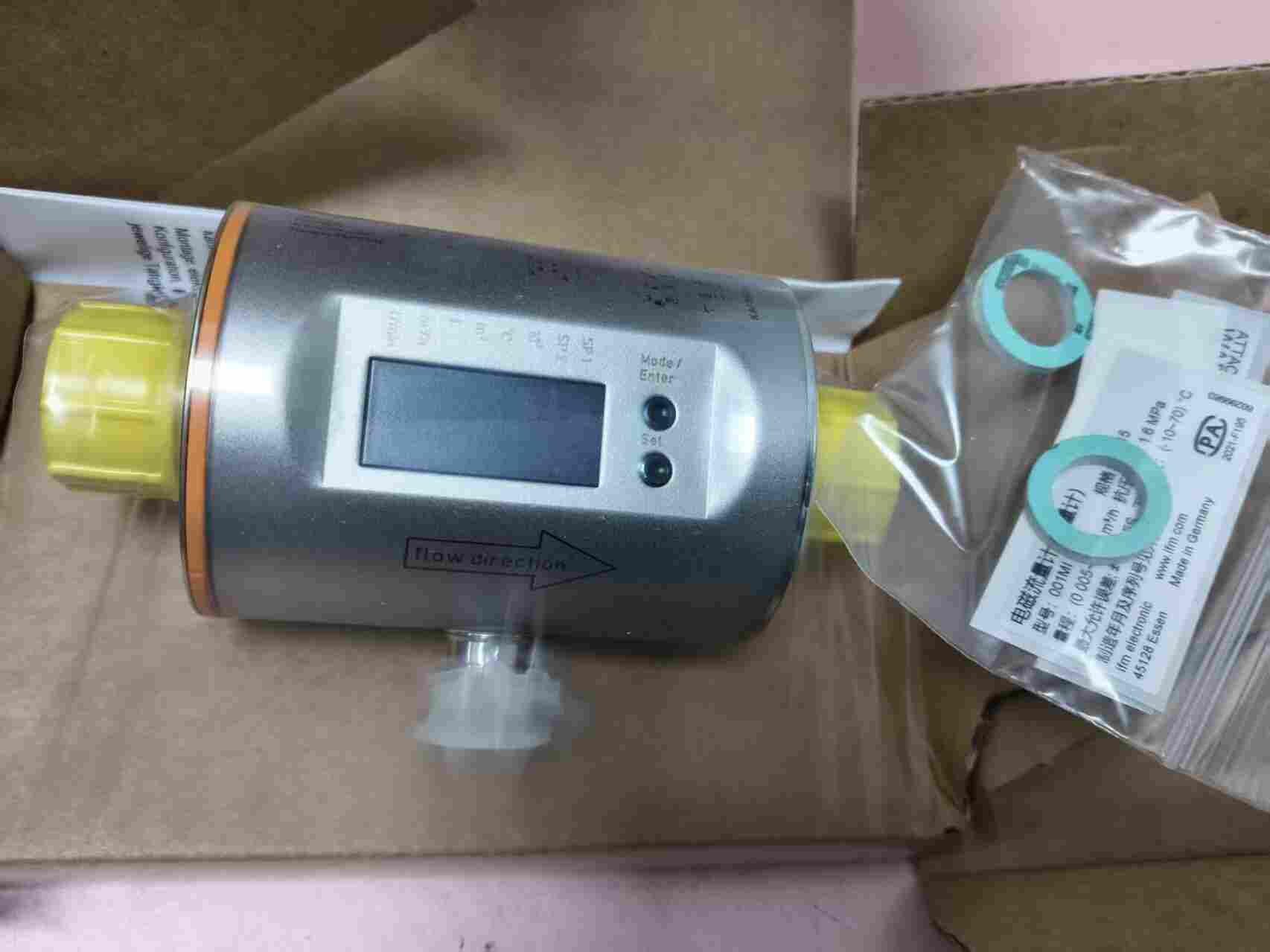 德国 IFM 易福门 SM6000 一体式电磁流量计 DN15 G1/2 螺纹 导电液体流量温度传感