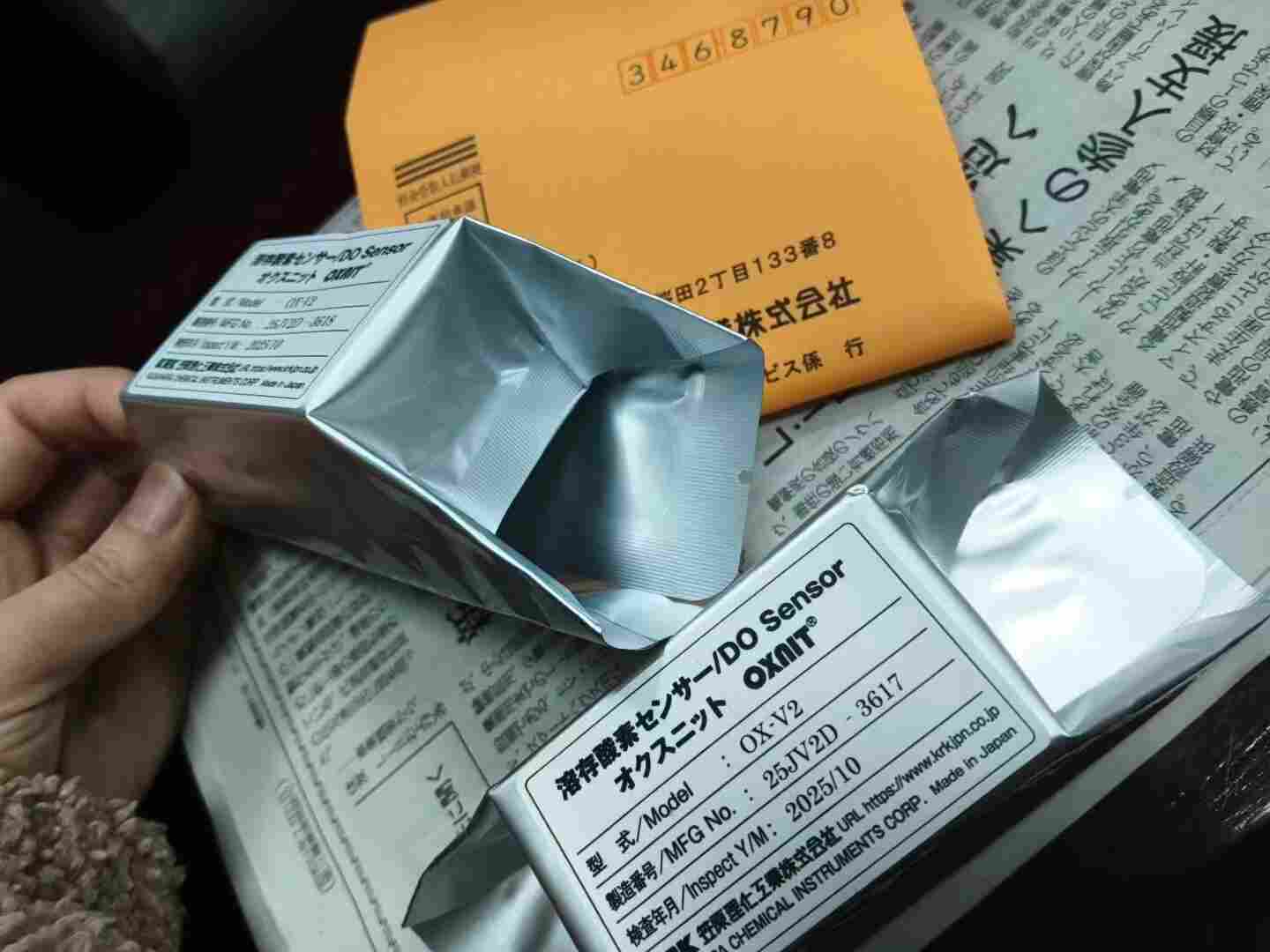 日本 KRK 笠原理化 OX-V2 原电池式溶解氧传感器 DO-10Z 便携溶氧仪探头膜头