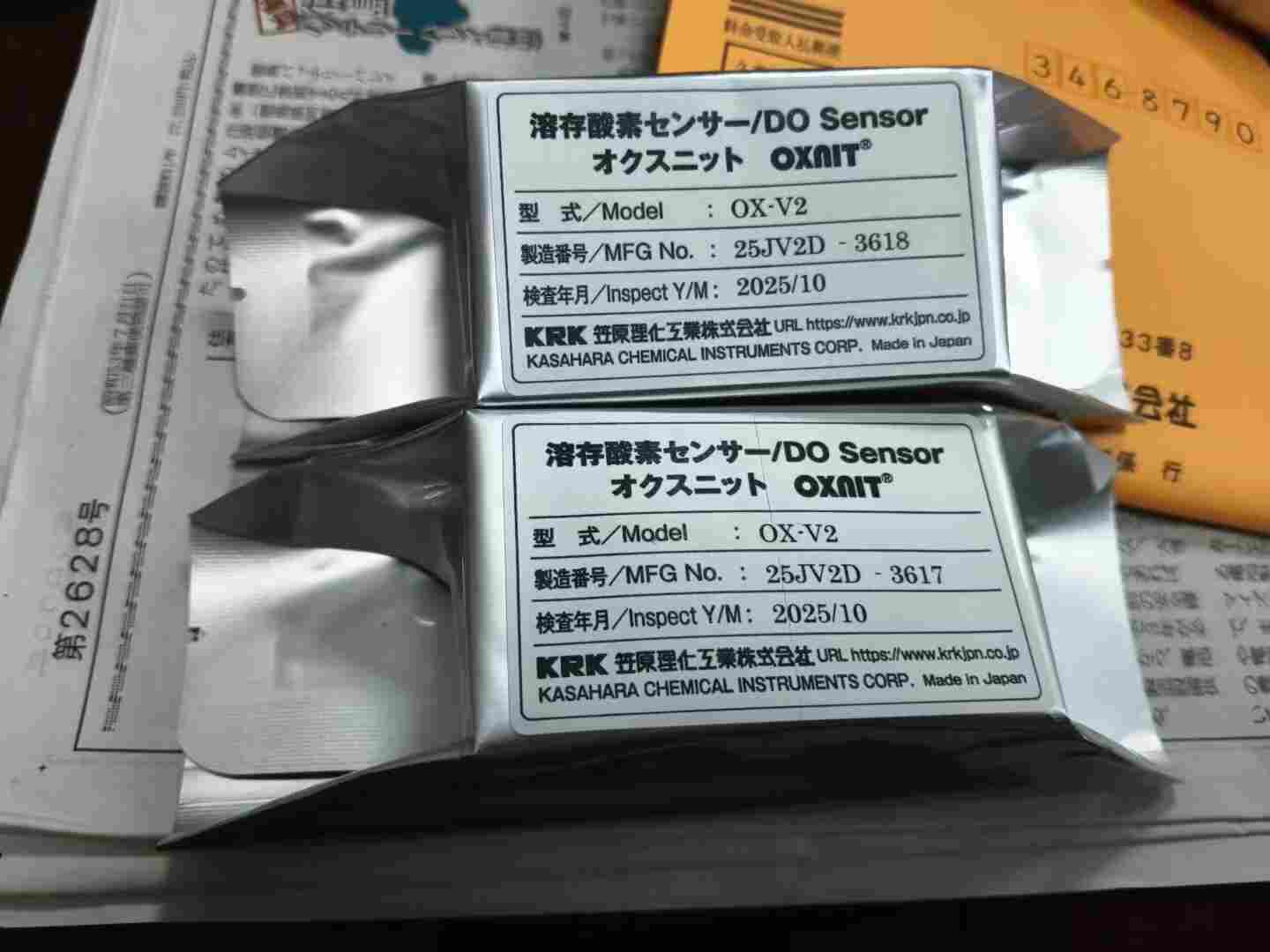 日本 KRK 笠原理化 OX-V2 原电池式溶解氧传感器 DO-10Z 便携溶氧仪探头膜头