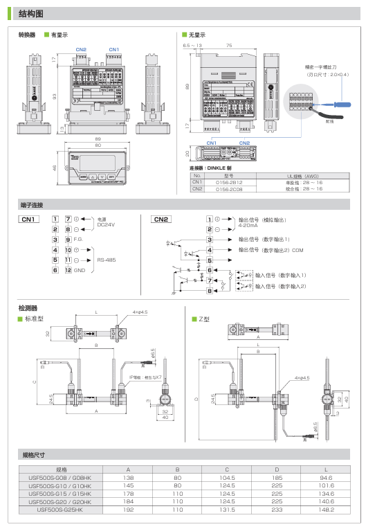 东富科 TOFCO 超声波流量计 USF500S 