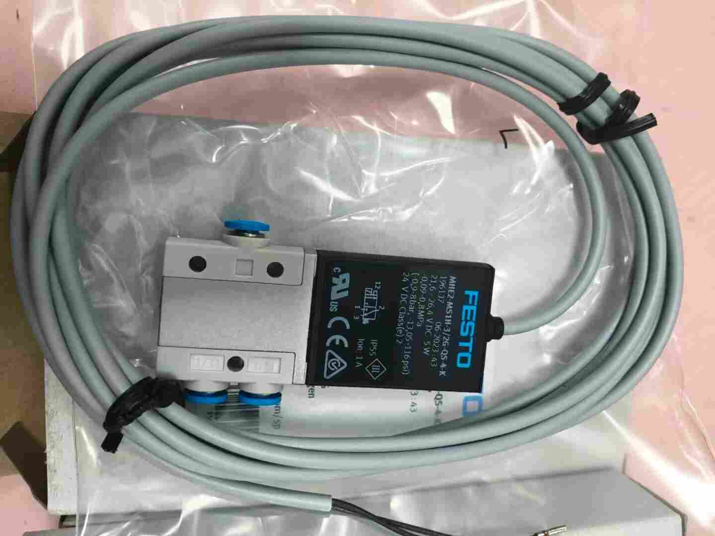 德国 FESTO 费斯托 MHE2-MS1H-3/2G-QS-4-K 高速 3/2 常闭电磁阀 带 