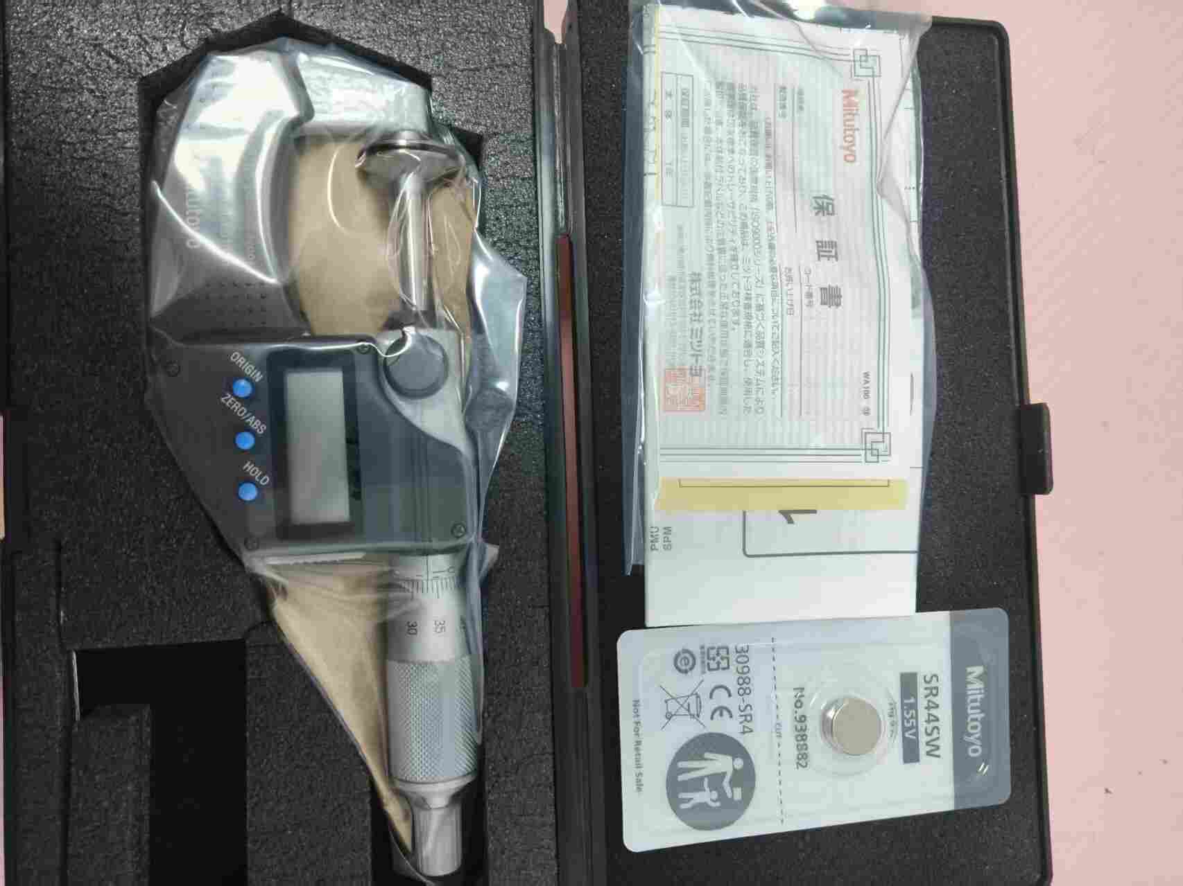 日本 Mitutoyo 三丰 513-474-10E 杠杆百分表 0-0.8mm 0.01mm 红宝
